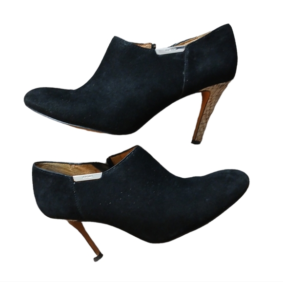 Coach Seneca Suede Bootie with Snake skin Pattern Heel size 6.5 - Picture 1 of 15